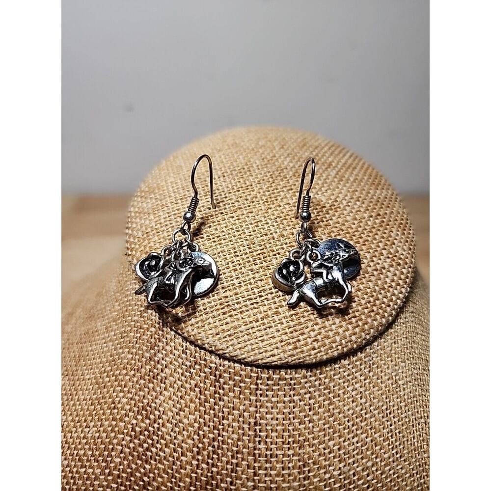 Kentucky Derby 144 Rose Horse Equestrian Earrings